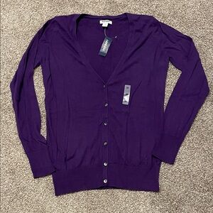 Old Navy XS Rich Purple Women's Cardigan